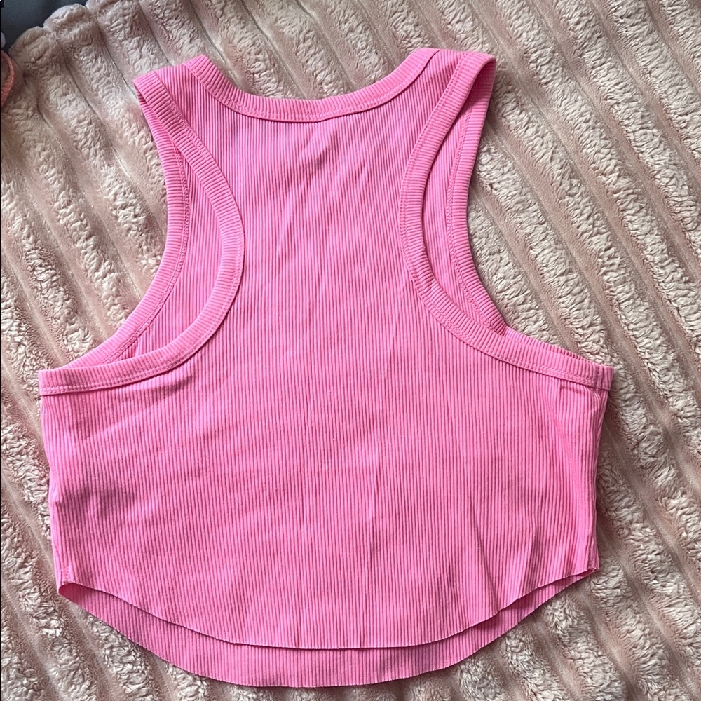 Wild Fable Pink Ribbed Tank Top - Picture 2 of 4